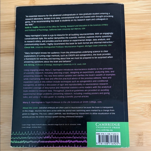 The Design of Experiments in Neuroscience Book Mary E. Harrington 3rd Edition - Picture 3 of 6
